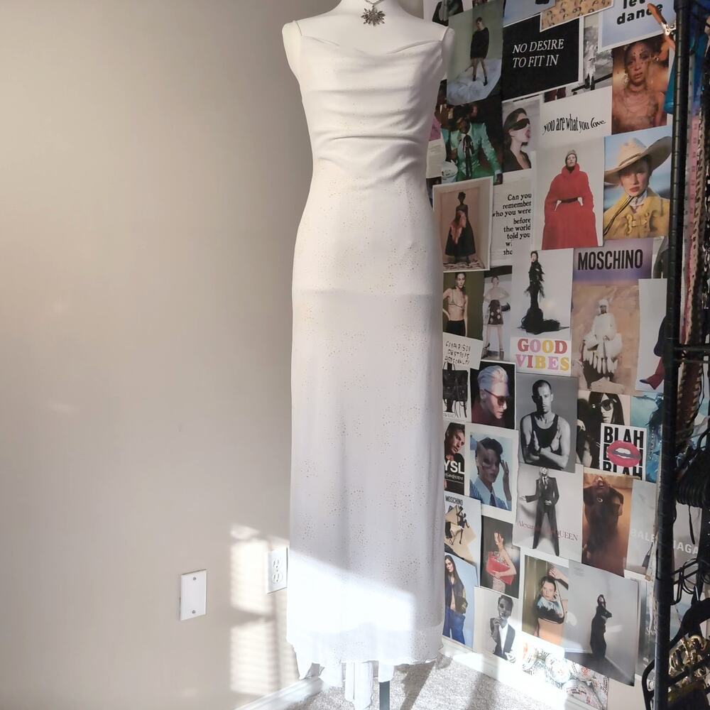 Vintage Whimsy Y2K Sparkle Gown